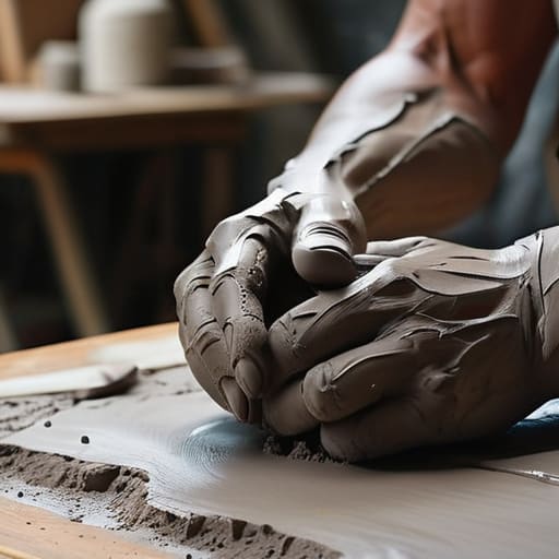 The Invisible Labor in Clay Modeling for Casting.