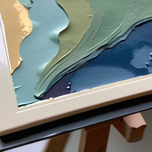 An artistic painting titled The Gouache Trap.