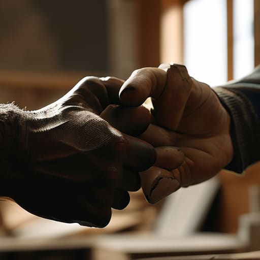 The Myth of the Handshake photograph.