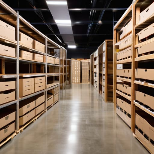 Complete guide to art storage infographic.
