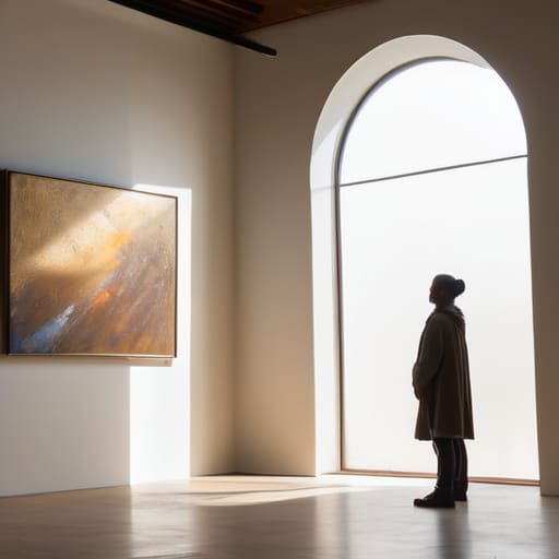 Learning how to look at a painting.