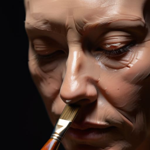 Learning how to paint a portrait structure.