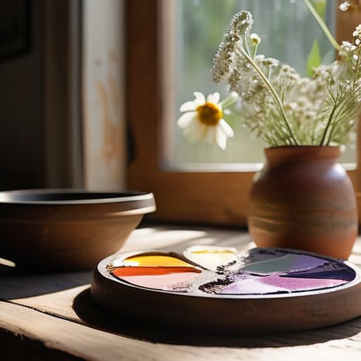 Artist learning how to paint from life.