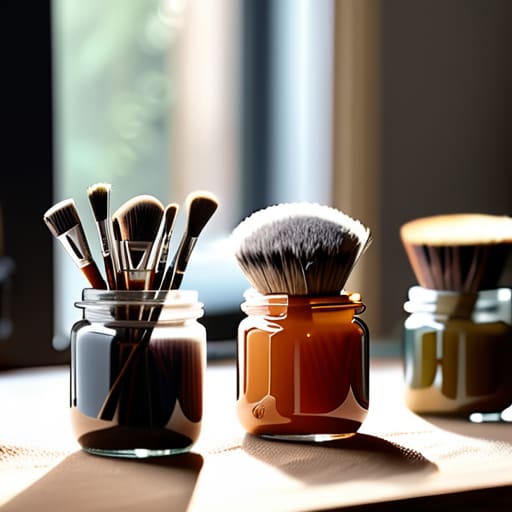 Cleaning and maintaining professional paint sets.