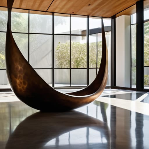 How sculpture collecting differs regarding space.