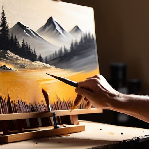 Techniques for painting realistic landscape scenery.