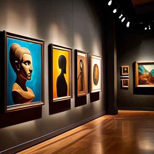 Choosing the right lighting for art displays.