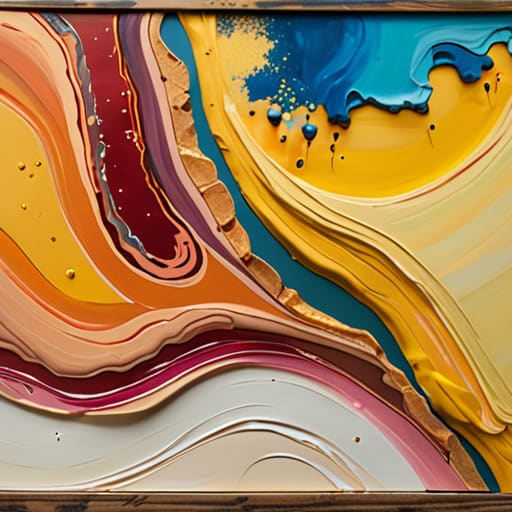 Difference between oil and acrylic paint.